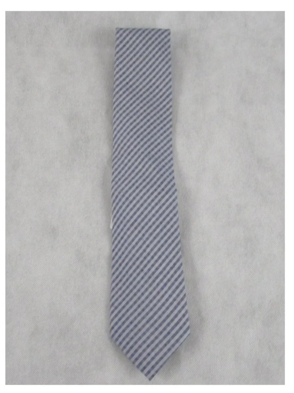 Calvin Klein Men's 3'' Silk Blend Neck Tie, Blue Denim Gingham , One Size